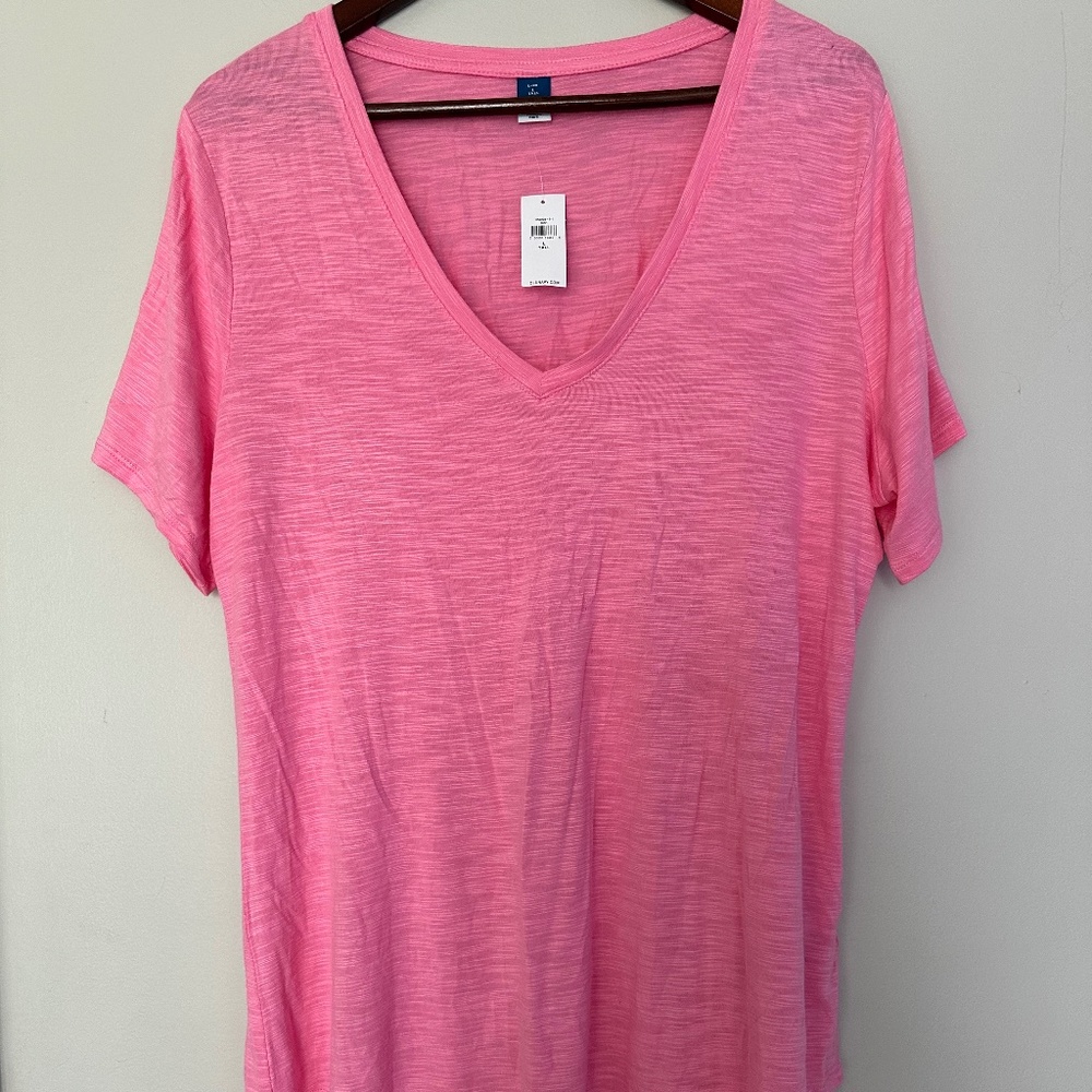 NWT Old Navy Pink Tee T Shirt size L Tall